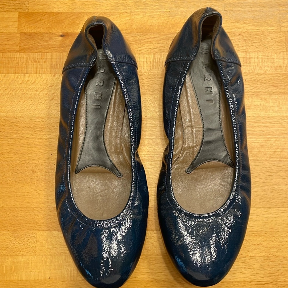 Marni Navy Ballet Flats